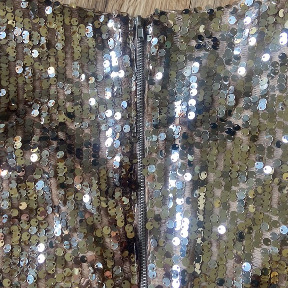 Gold sequin New Years Gatsby party dress size large - Picture 4 of 5